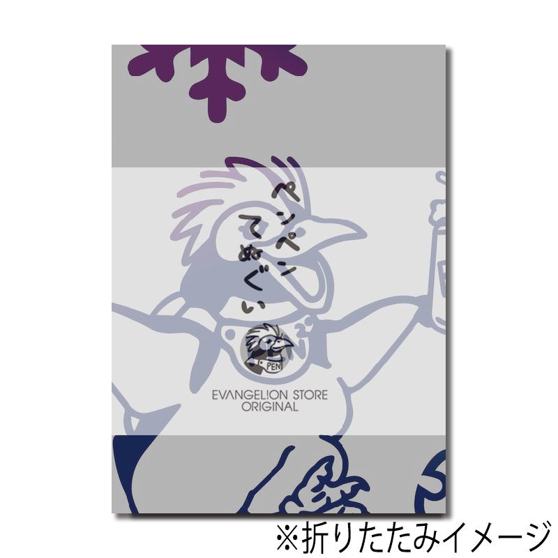 EVA STORE オリジナル ペンペン手ぬぐい/雪輪にペンペン柄