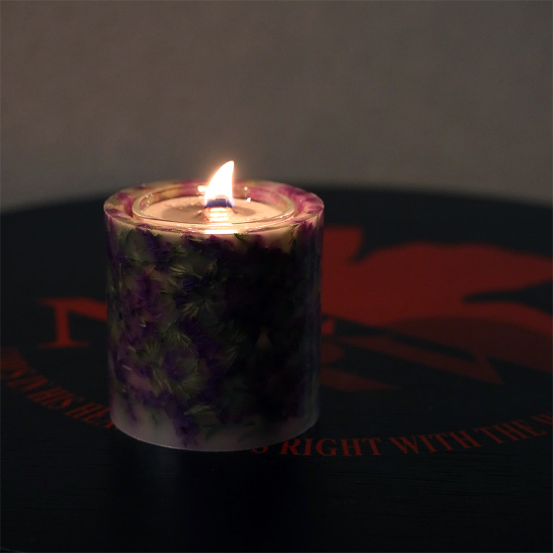 【RADIO EVA"THE 30"】C022 EVANGELION Flower Aroma Candle(Takibi)by soli/PURPLE