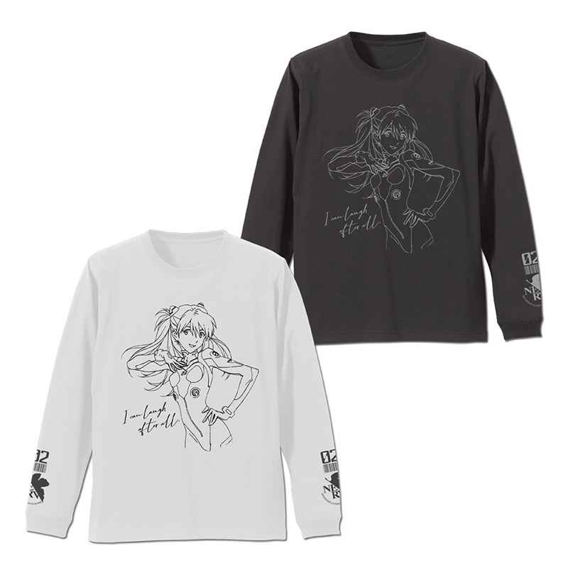 エヴァンゲリオン 式波・アスカ・ラングレー 袖リブロングスリーブ Tシャツ/WHITE(COSPA) WHITE S