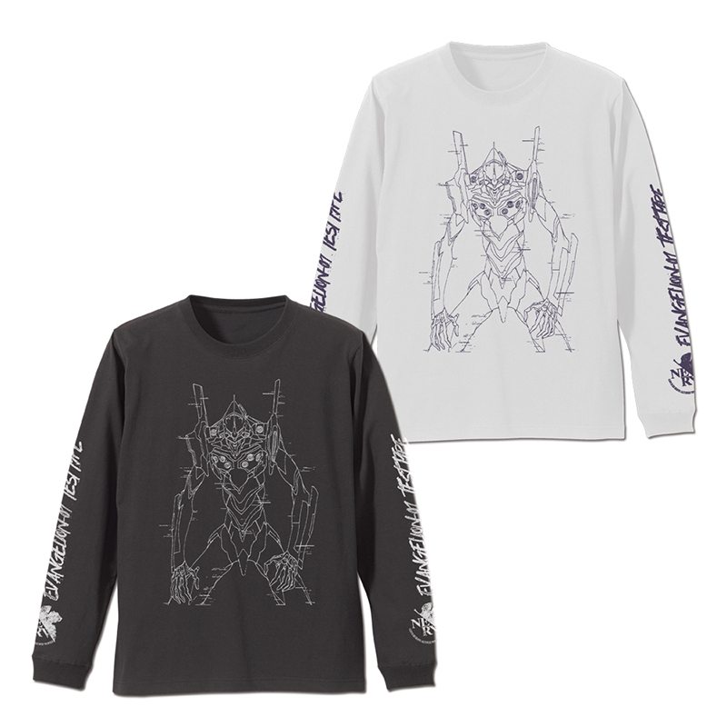 エヴァンゲリオン 初号機袖リブロングスリーブ Tシャツ/WHITE(COSPA) WHITE M