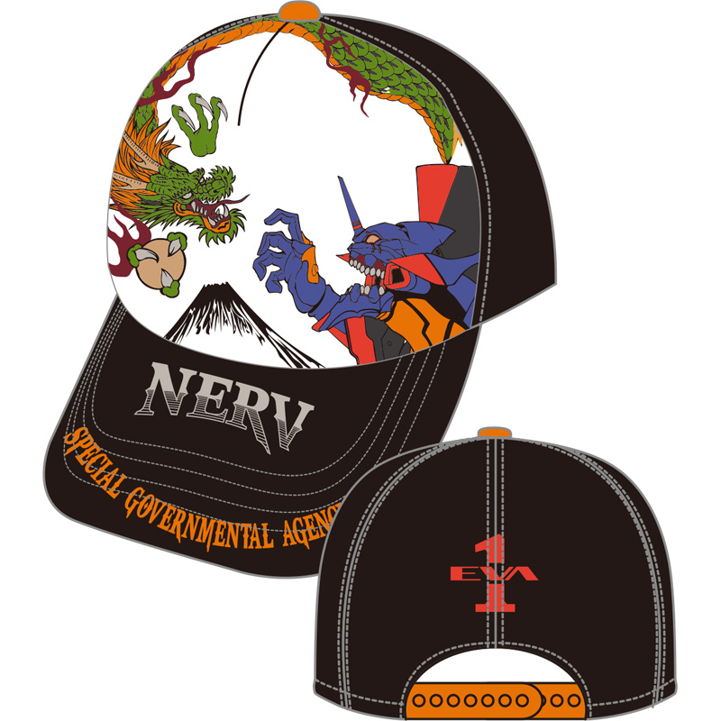 【EVAx錦】 龍と覚醒初号機キャップ/白