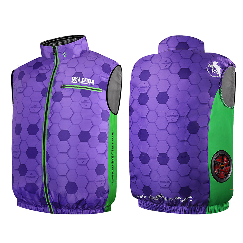 【ワークブランドA.T.FIELD】COVELL空調冷風ベスト/パープル(G.B.Z) パープル M