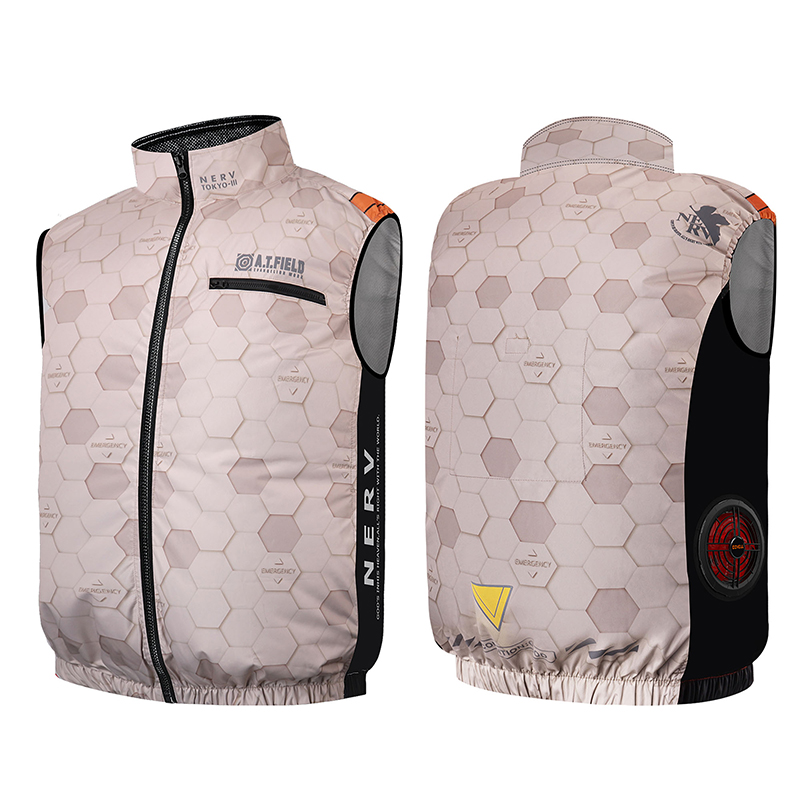 【ワークブランドA.T.FIELD】COVELL空調冷風ベスト/ベージュ(G.B.Z) ベージュ M