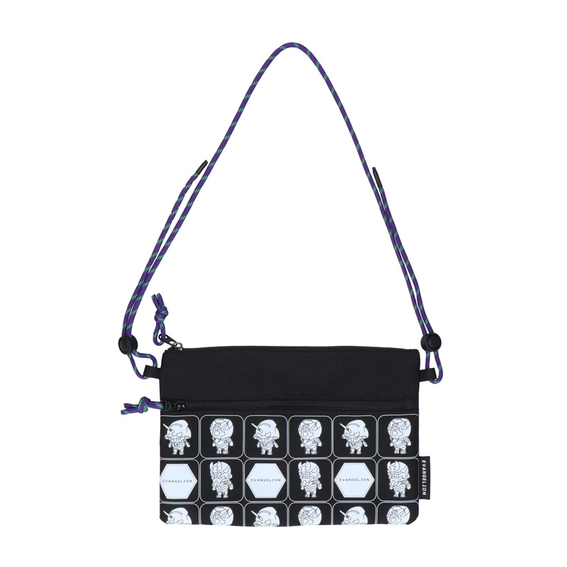 EVANGELIONキャラククターバッグ/サコッシュ機体柄(モノクロ)(高山)