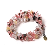 RADIO EVA 312 Pebble & Metal Chip's Beads Cord (VIVIFY)/ピンク(8号機)