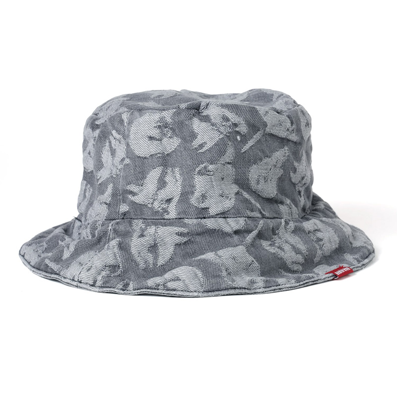 RADIO EVA A275 EVANGELION MONOGRAM JACQUARD DENIM HAT BLACK