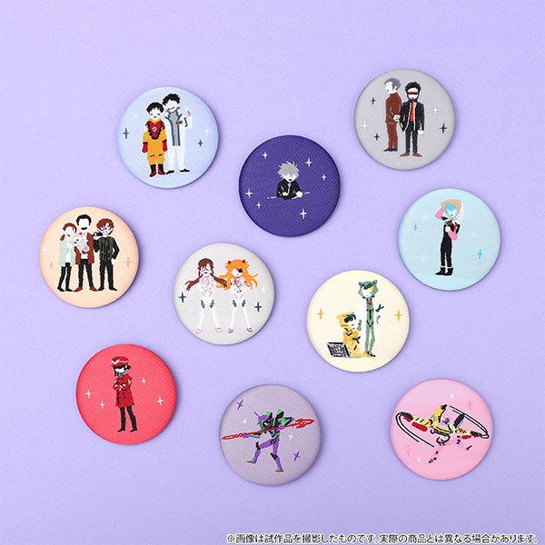 『シン・エヴァンゲリオン劇場版』ゆるパレット/トレーディング織布缶バッジ(10個入BOX)(ムービック)