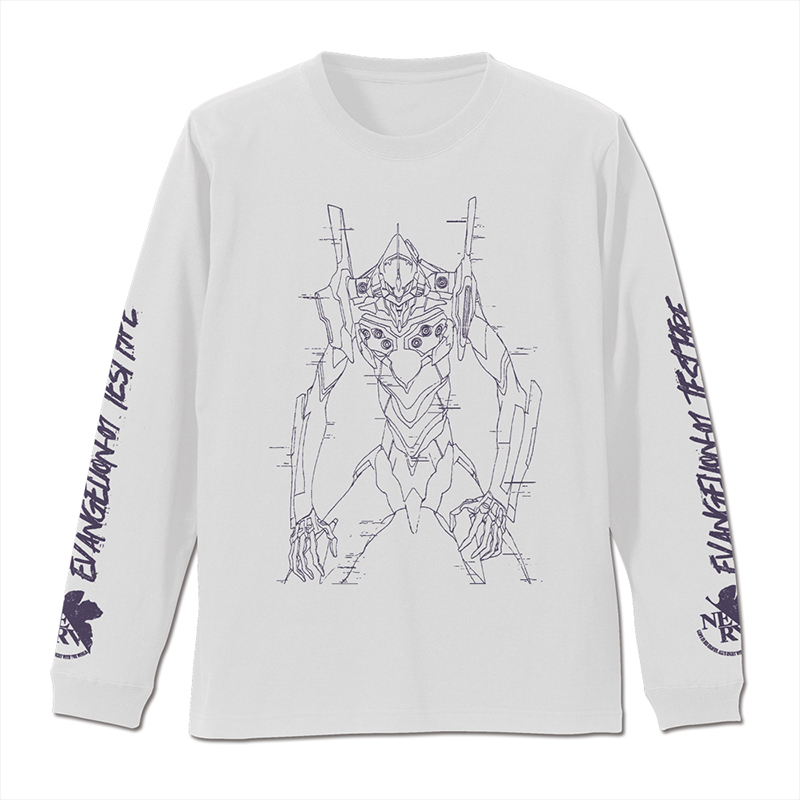 エヴァンゲリオン 初号機袖リブロングスリーブ Tシャツ/WHITE(COSPA)