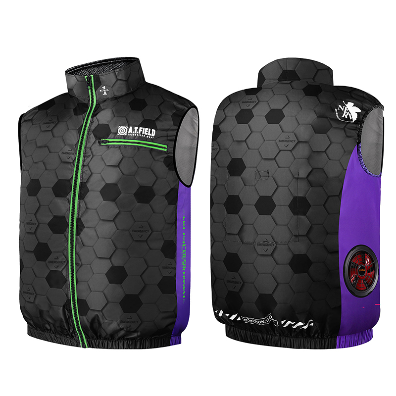 【ワークブランドA.T.FIELD】COVELL空調冷風ベスト/ブラック(G.B.Z)