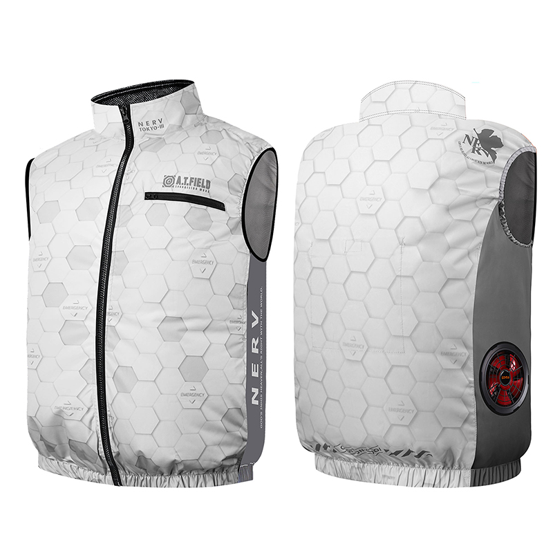 【ワークブランドA.T.FIELD】COVELL空調冷風ベスト/ホワイト(G.B.Z)