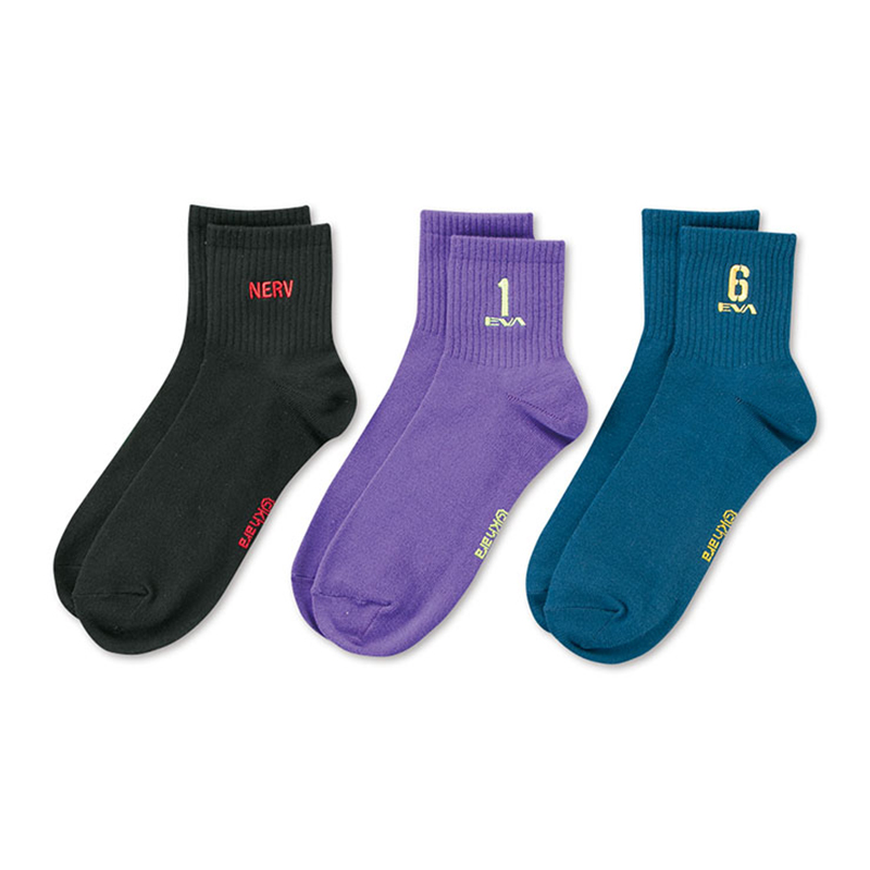 エヴァンゲリオンソックス3足セット/NERV・EVA01・Mark.06(M.A.P)