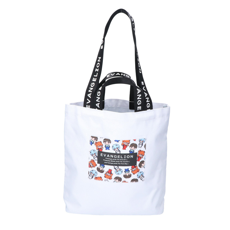 EVANGELIONキャラククターバッグ/トートバッグ(大)パイロット柄/白(高山)