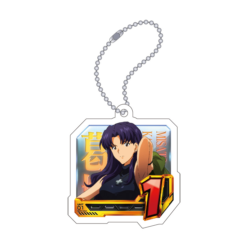 【Pゴジラ対エヴァンゲリオンセカンドインパクトG】アクリルキーホルダー/通常図柄(1・葛城ミサト)(ムービック)