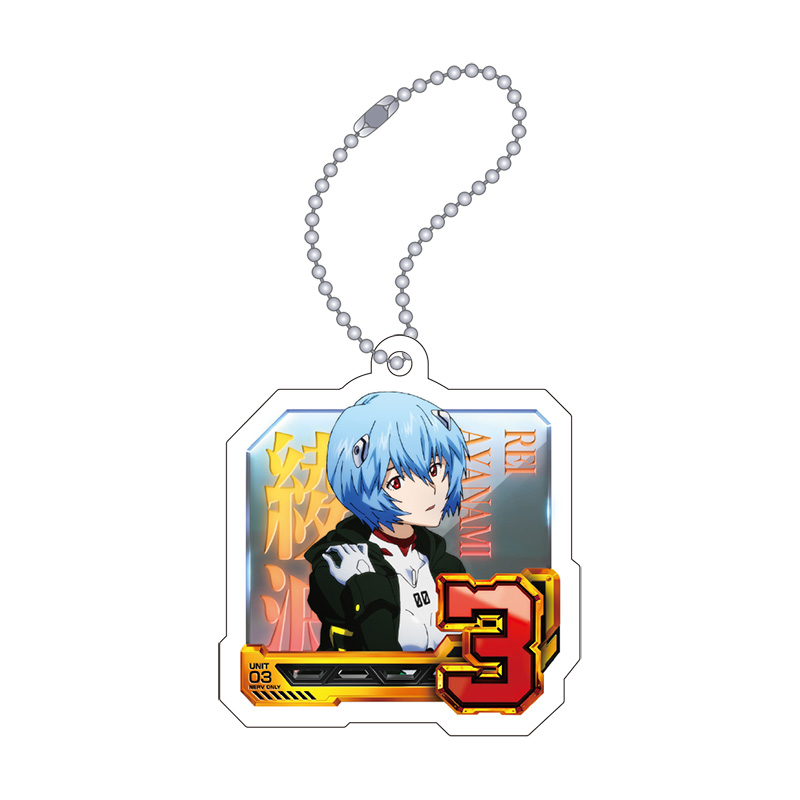 【Pゴジラ対エヴァンゲリオンセカンドインパクトG】アクリルキーホルダー/通常図柄(3・綾波レイ)(ムービック)