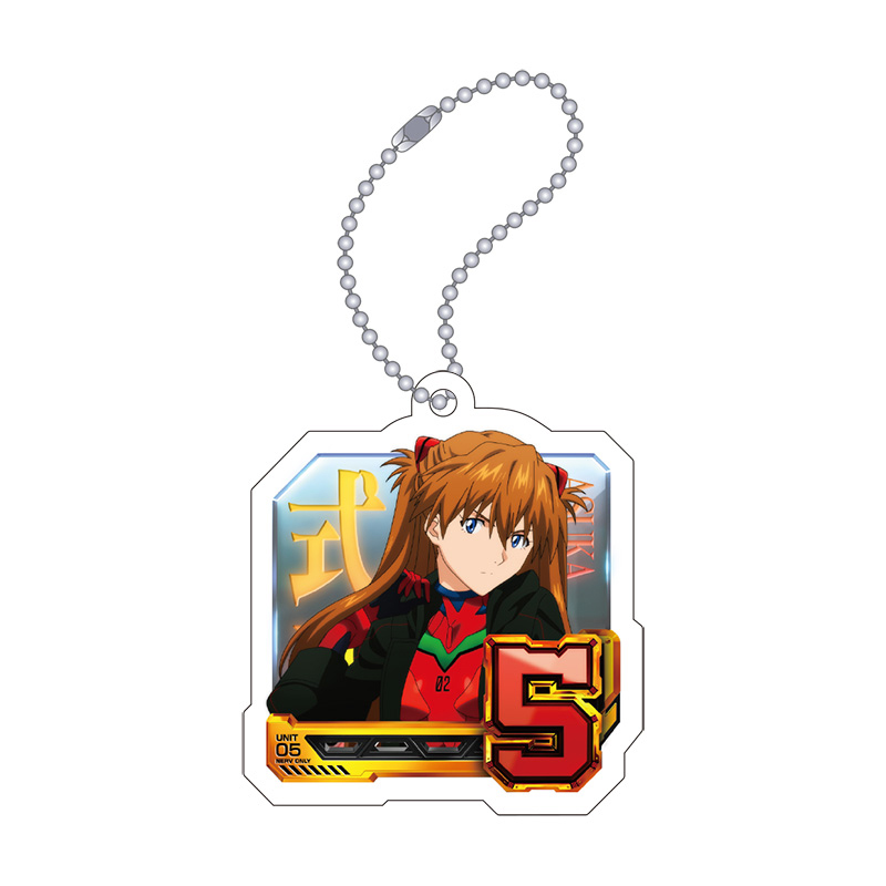 【Pゴジラ対エヴァンゲリオンセカンドインパクトG】アクリルキーホルダー/通常図柄(5・式波・アスカ・ラングレー)(ムービック)