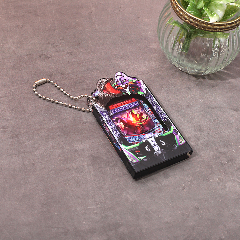 【Pゴジラ対エヴァンゲリオンセカンドインパクトG】アクリルブロックキーホルダー(ムービック)