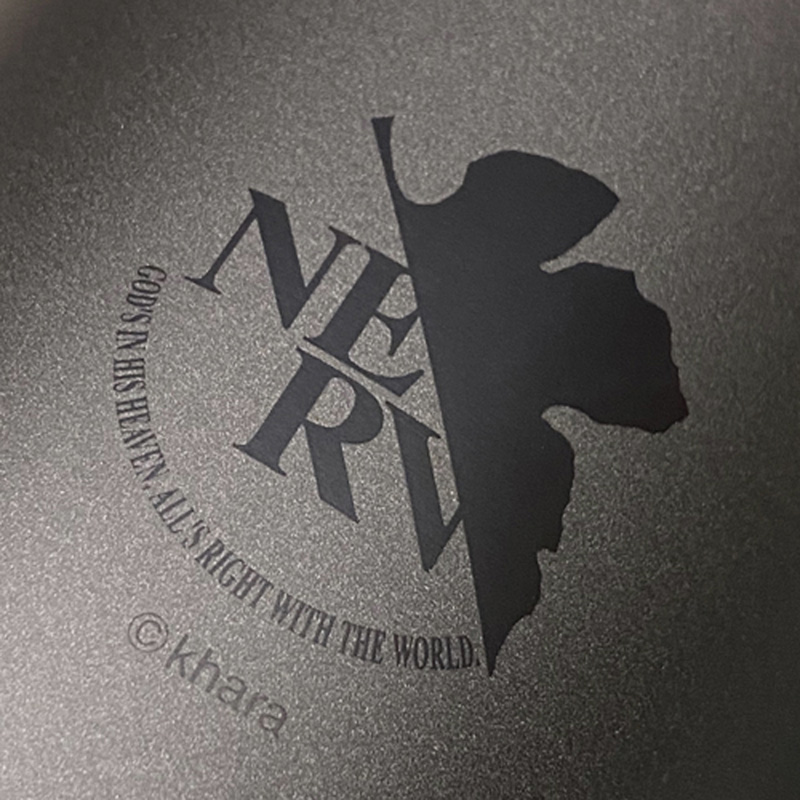 EVA&LOGOS 真空2重構造ステンレスBIGマグカップ/NERV/マットブラック