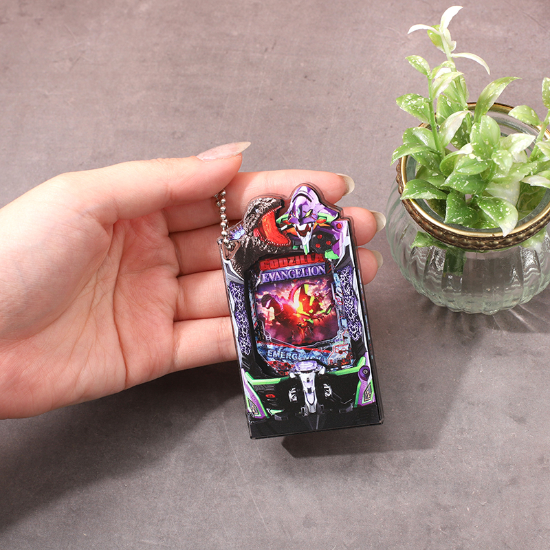 【Pゴジラ対エヴァンゲリオンセカンドインパクトG】アクリルブロックキーホルダー(ムービック)