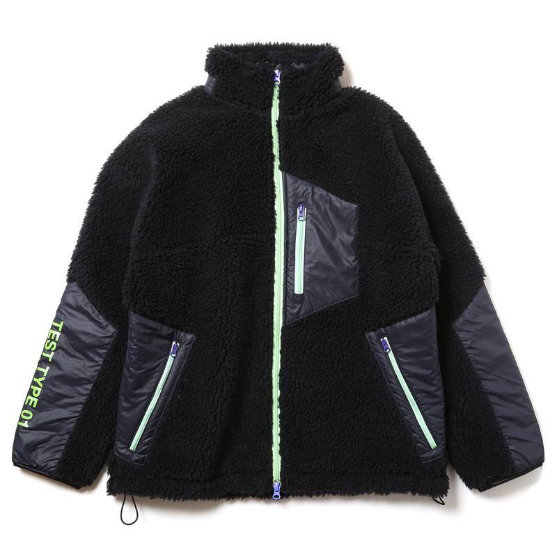 RADIO EVA 663 EVANGELION BOA JACKET/ブラック（初号機）(SMALL　ブラック（初号機）): ファッション |  EVANGELION STORE オンライン