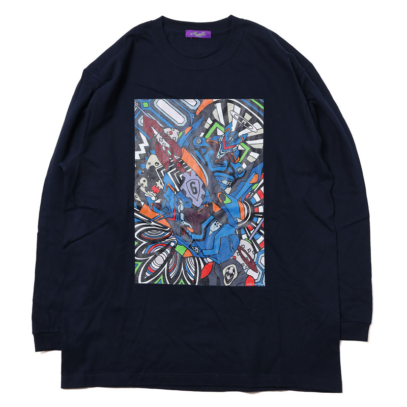 RADIO EVA 673 EVA Abstract Art Cutsew/NAVY（Mark.06）(M NAVY（Mark