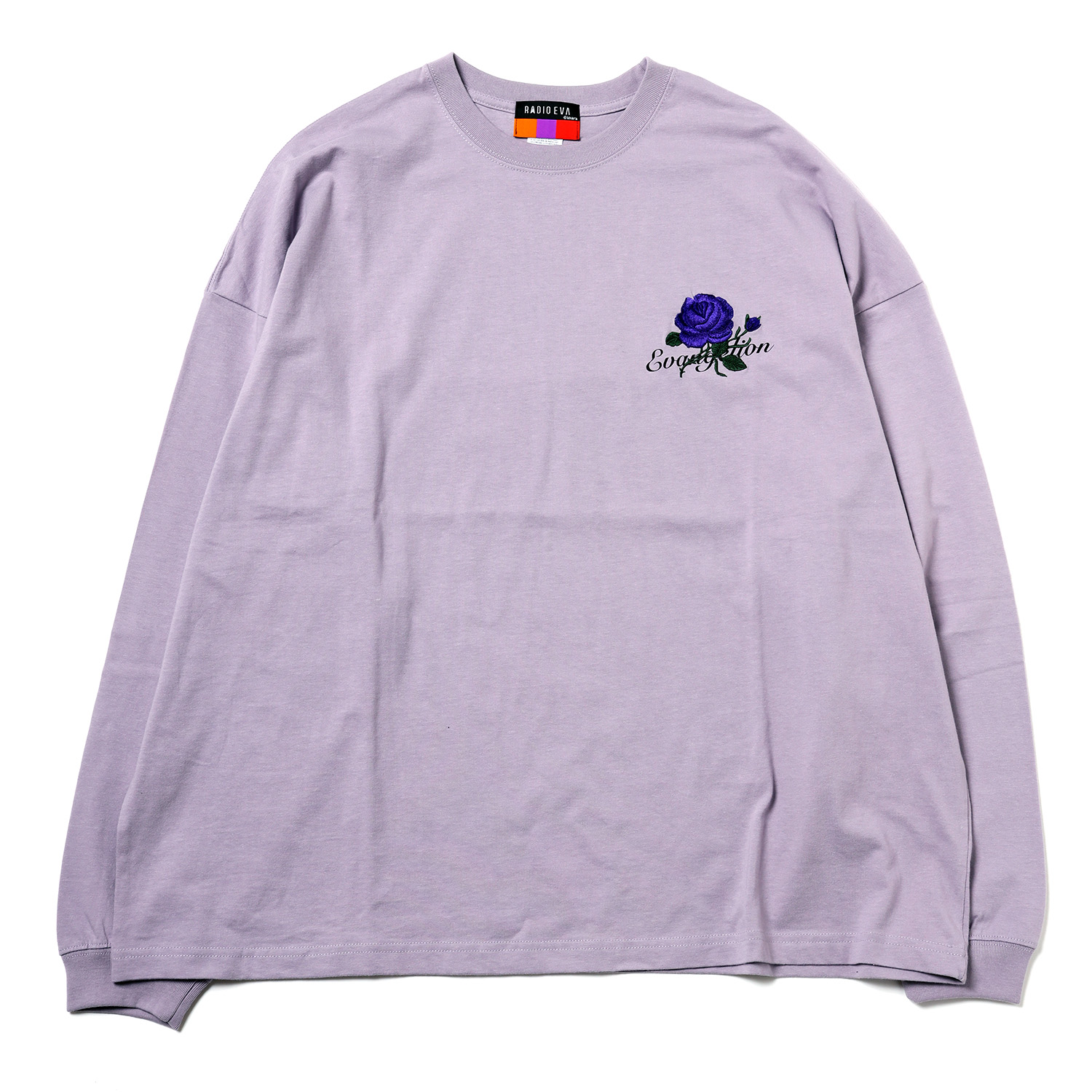 RADIO EVA 898 EVANGELION Flower Embroidery Cutsew/PURPLE(EVA-01)(M　 PURPLE（EVA-01）): ファッション | EVANGELION STORE オンライン