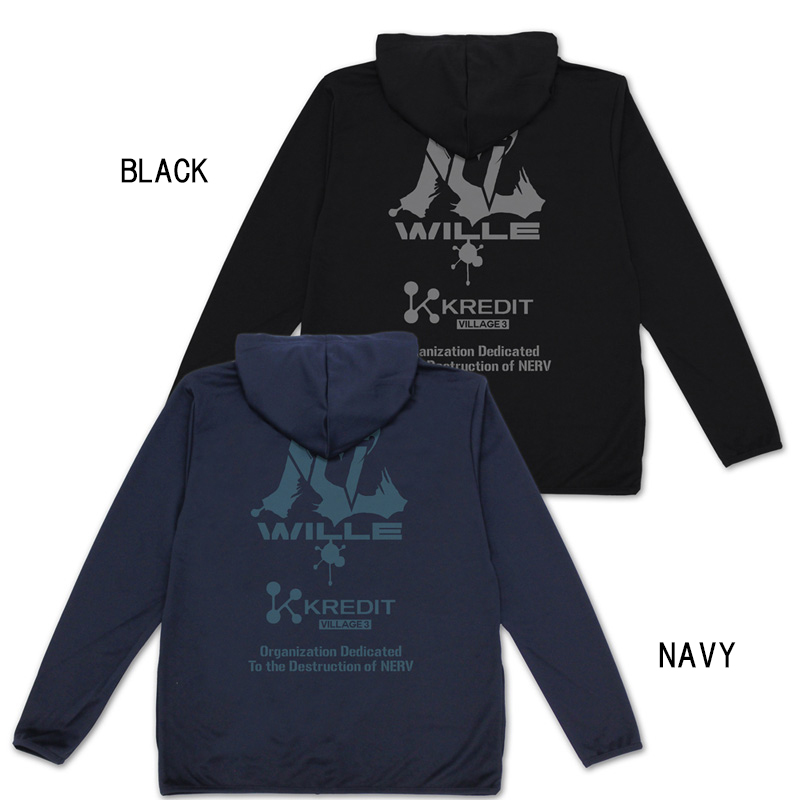 エヴァンゲリオン WILLE&KREDIT 薄手ドライパーカー/BLACK(COSPA) BLACK M