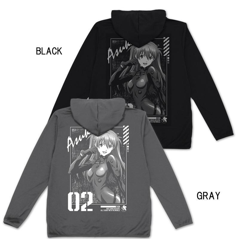 エヴァンゲリオン 式波・アスカ・ラングレー 薄手ドライパーカー/BLACK(COSPA) BLACK M