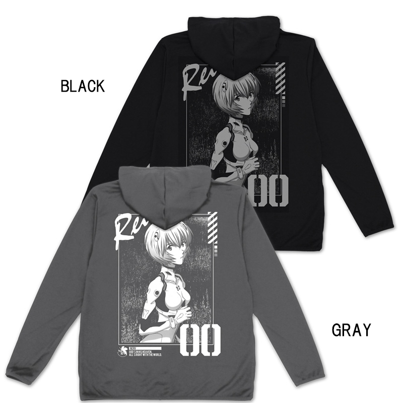 エヴァンゲリオン 綾波レイ 薄手ドライパーカー/BLACK(COSPA) BLACK M