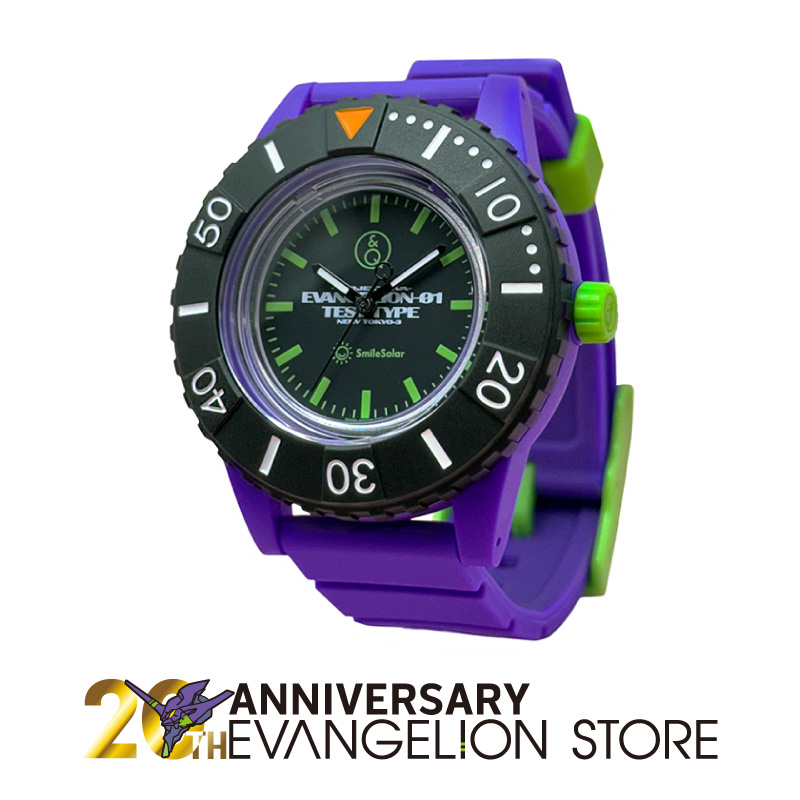 EVA STORE オリジナル腕時計 Q&Q SmileSolar EVA STORE 20th Anniv. Type:EVA-01 [お届け予定：2024年10月]