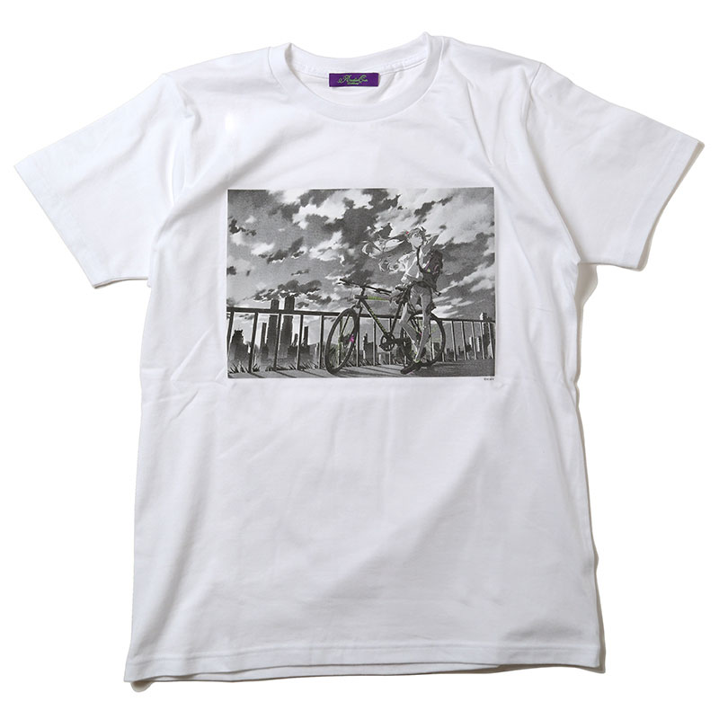 RADIO EVA 451 The bicycle ASUKA T-Shirt/ホワイト