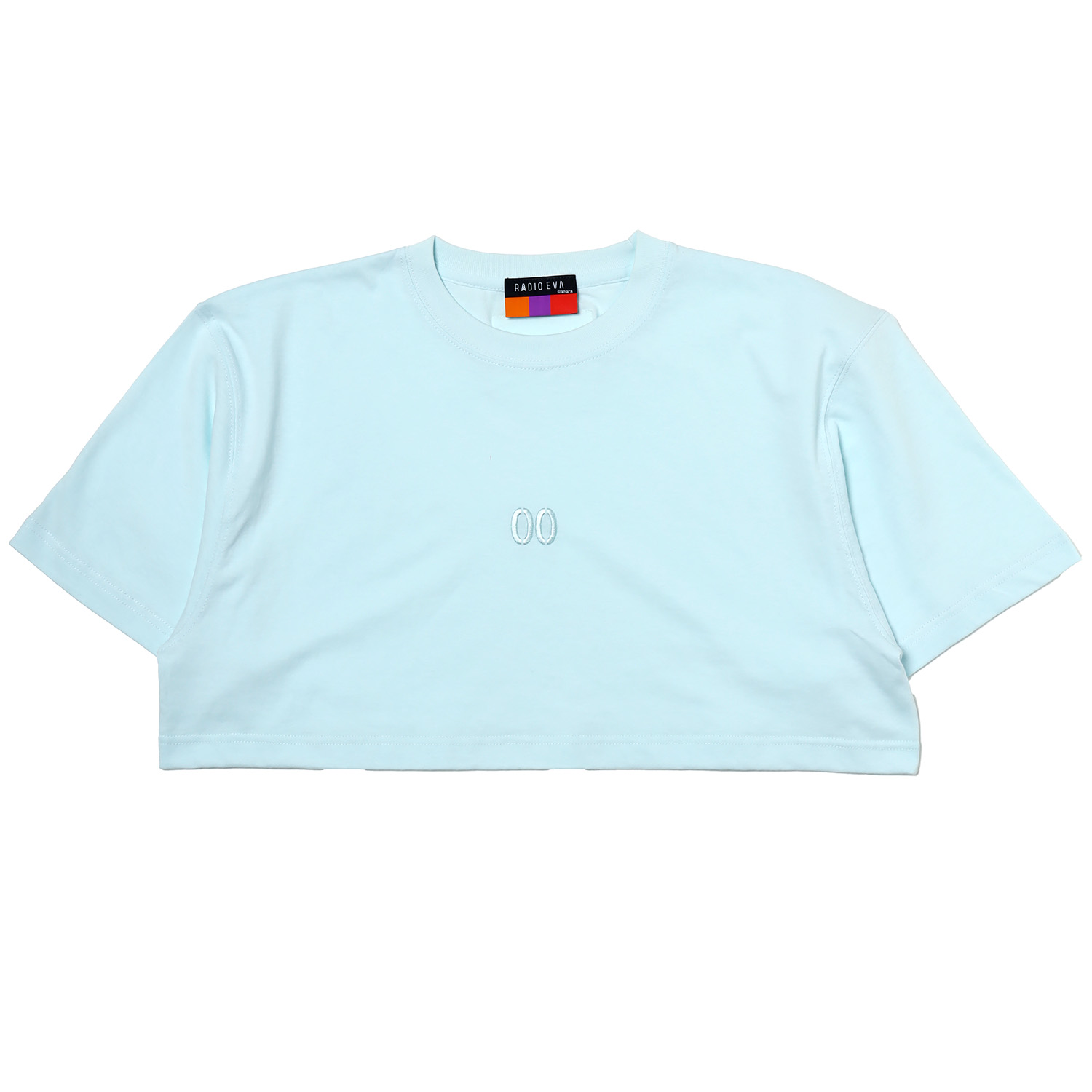 RADIO EVA A228 EVANGELION Numbering Cropped T-Shirt/BLUE(00)