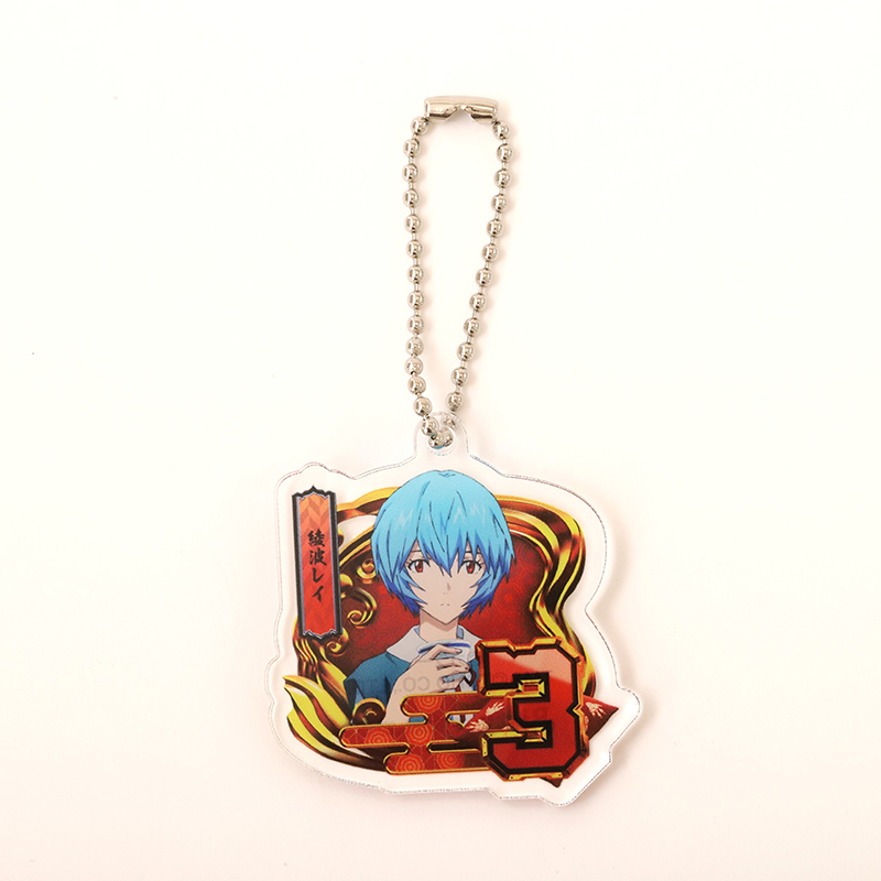 【Pゴジラ対エヴァンゲリオンセカンドインパクトG】アクリルキーホルダー/旅館図柄(3・綾波レイ)(ムービック)