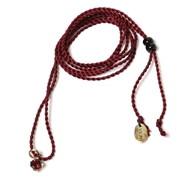 【受注生産品】RADIO EVA 492 EVANGELION CORE STONE NECKLACE/K18(VIVIFY)/バーガンディー紐