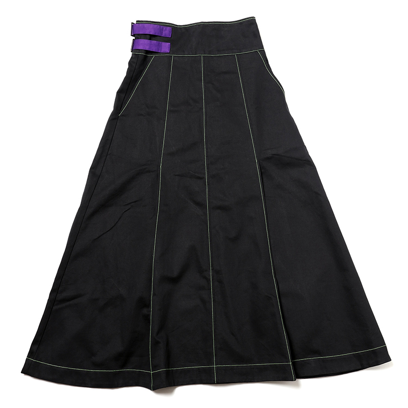 【FLOWER by RADIO EVA 053】EVANGELION Side Belt Long Skirt/BLACK
