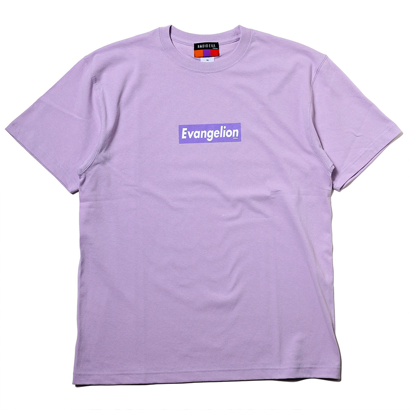 RADIO EVA 385 EVANGELION BOX LOGO T-Shirt/ライトパープル