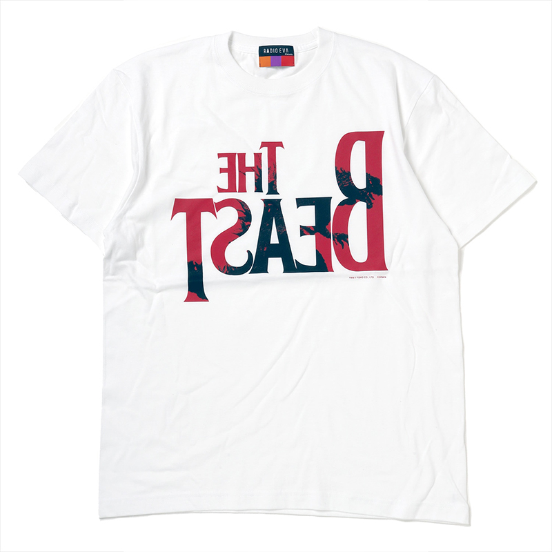 RADIO EVA G001 THE BEAST “G” T-Shirt/ホワイト×レッド