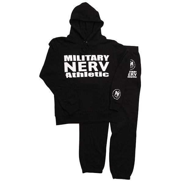 MILITARY NERV ATHLETIC GYM SUIT 黒