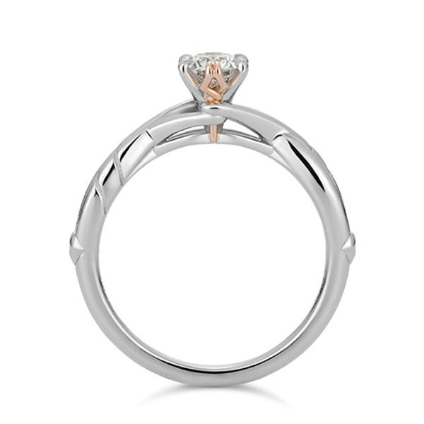 【受注生産品】エヴァxU-TREASURE ロンギヌスの槍/ソリティアリング/プラチナ950×K18ピンクゴールド