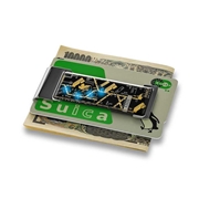 FLASH NERV 基板アート ICカードクリップ(電子技販)/黒