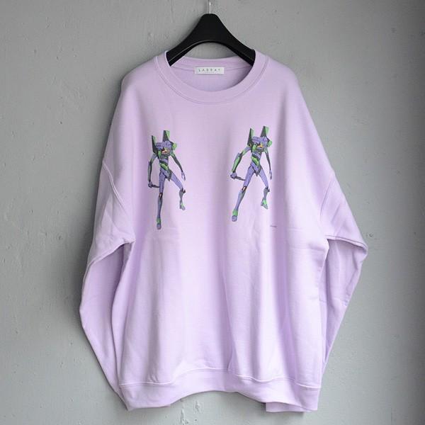 【LABRAT×EVANGELION×YAR】クルースウェット :初号機/紫