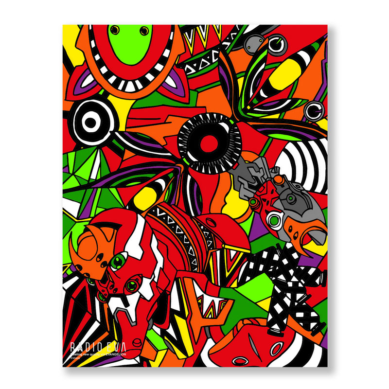 【受注生産品】RADIO EVA 397 EVA Canvas Art (illustration)/EVA-02(Akiko Ban)
