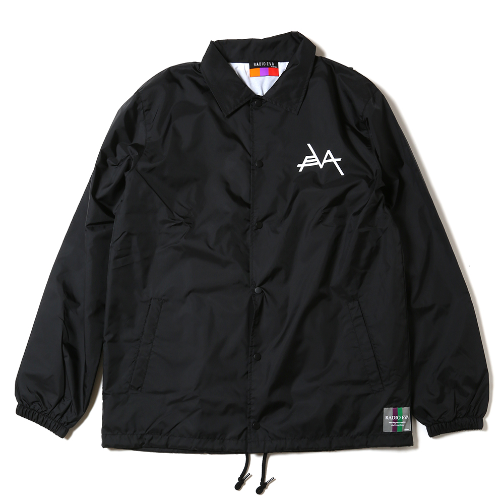 RADIO EVA 574 EVANGELION Solid Line Logo Nylon Jacket/ブラック(S　ブラック): ファッション  | EVANGELION STORE オンライン