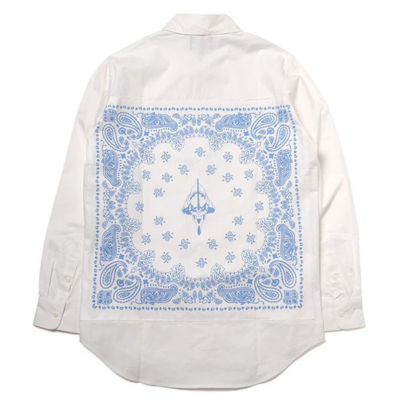 RADIO EVA 741 EVA-01 BANDANNA SHIRTS/WHITE×LIGHT BLUE