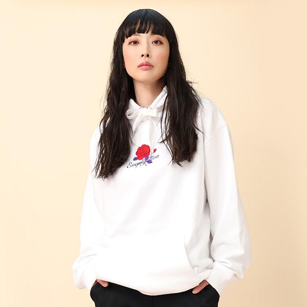 FLOWER by RADIO EVA 029】EVA-01 Flower Embroidery Parka/WHITE