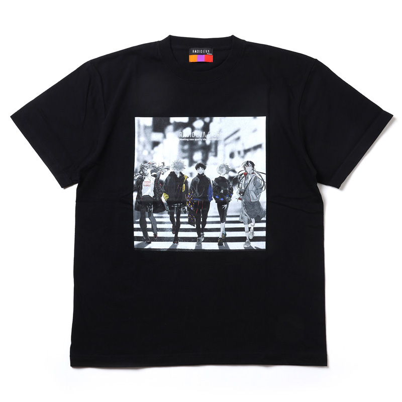 RADIO EVA 766 RADIO EVA Illustration T-Shirt β(Mai Yoneyama)/BLACK