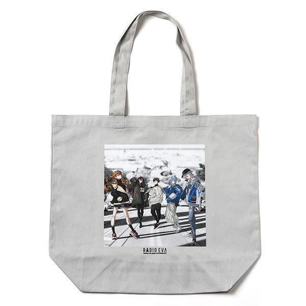 RADIO EVA 889 RADIO EVA Illustration Tote Bag α(Mai Yoneyama)/LIGHT GRAY(COLOR)
