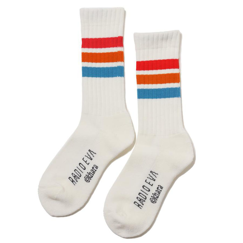 RADIO EVA A059 EVANGELION SOCKS β/WHITE(EVANGELION)
