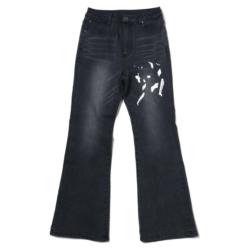 RADIO EVA A065 YAMIYO FLARE DENIM/GRAY