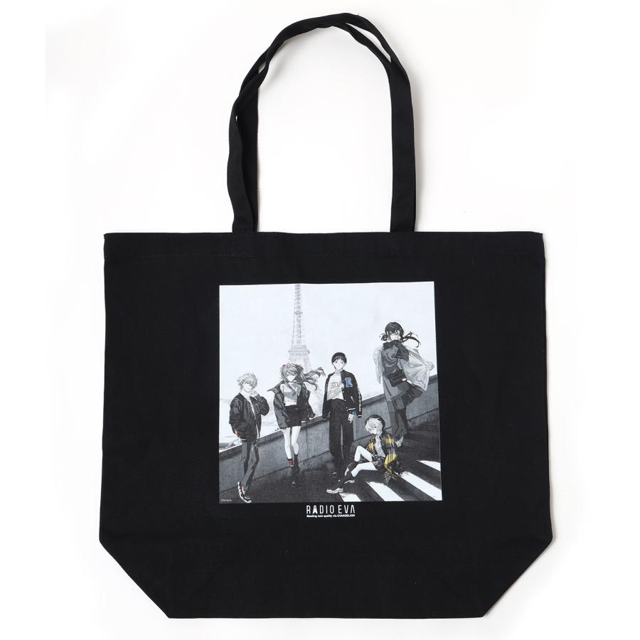 RADIO EVA A076 RADIO EVA Illustration Tote Bag γ（Mai Yoneyama）/GRAY(COLOR)