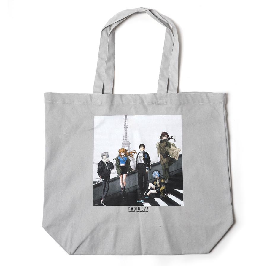 RADIO EVA A076 RADIO EVA Illustration Tote Bag γ(Mai Yoneyama)/GRAY(COLOR)